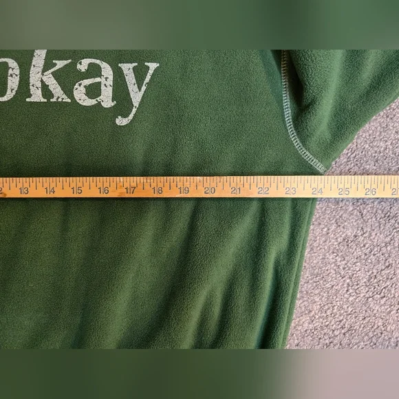Be Happy It's Okay Crewneck Fleece Green  Medium EUC Streetwear Girlcore - Picture 7 of 7